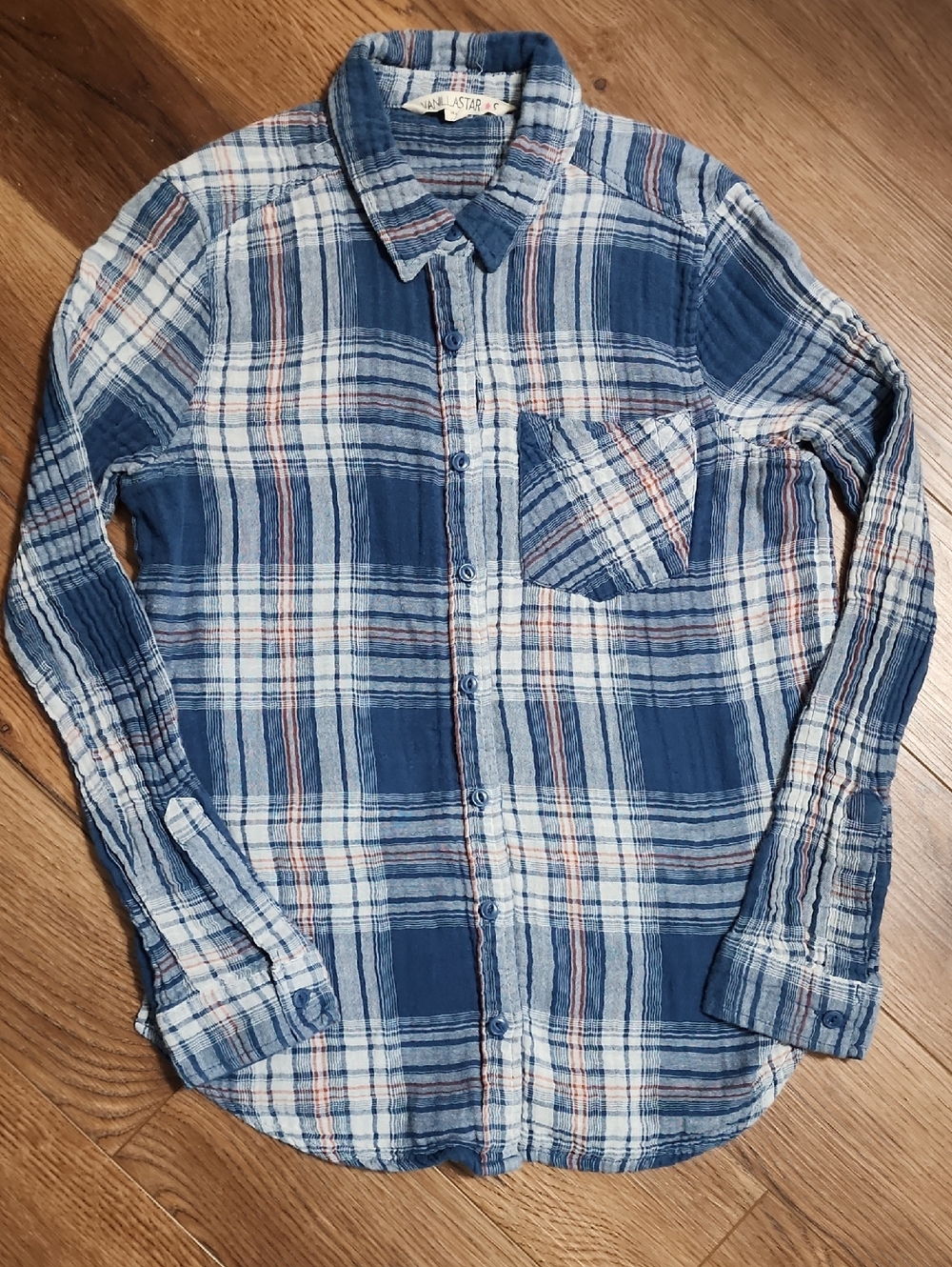 Vanilla Star Blue Long Sleeve Buttondown